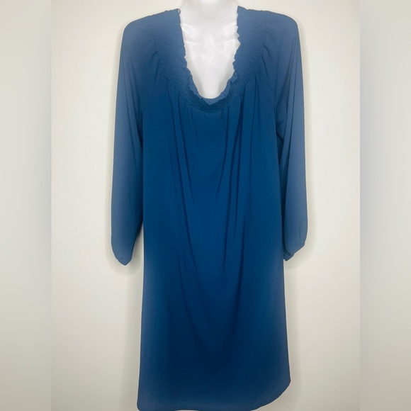 NAVY BLUE DRESS XL OFF THE SHOULDER ADJUSTABLE GUC - Picture 9 of 9